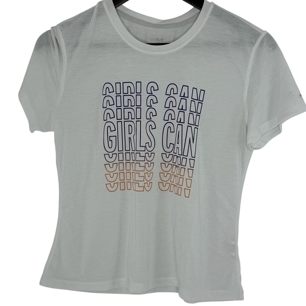 Brooks White Graphic Running Tee M